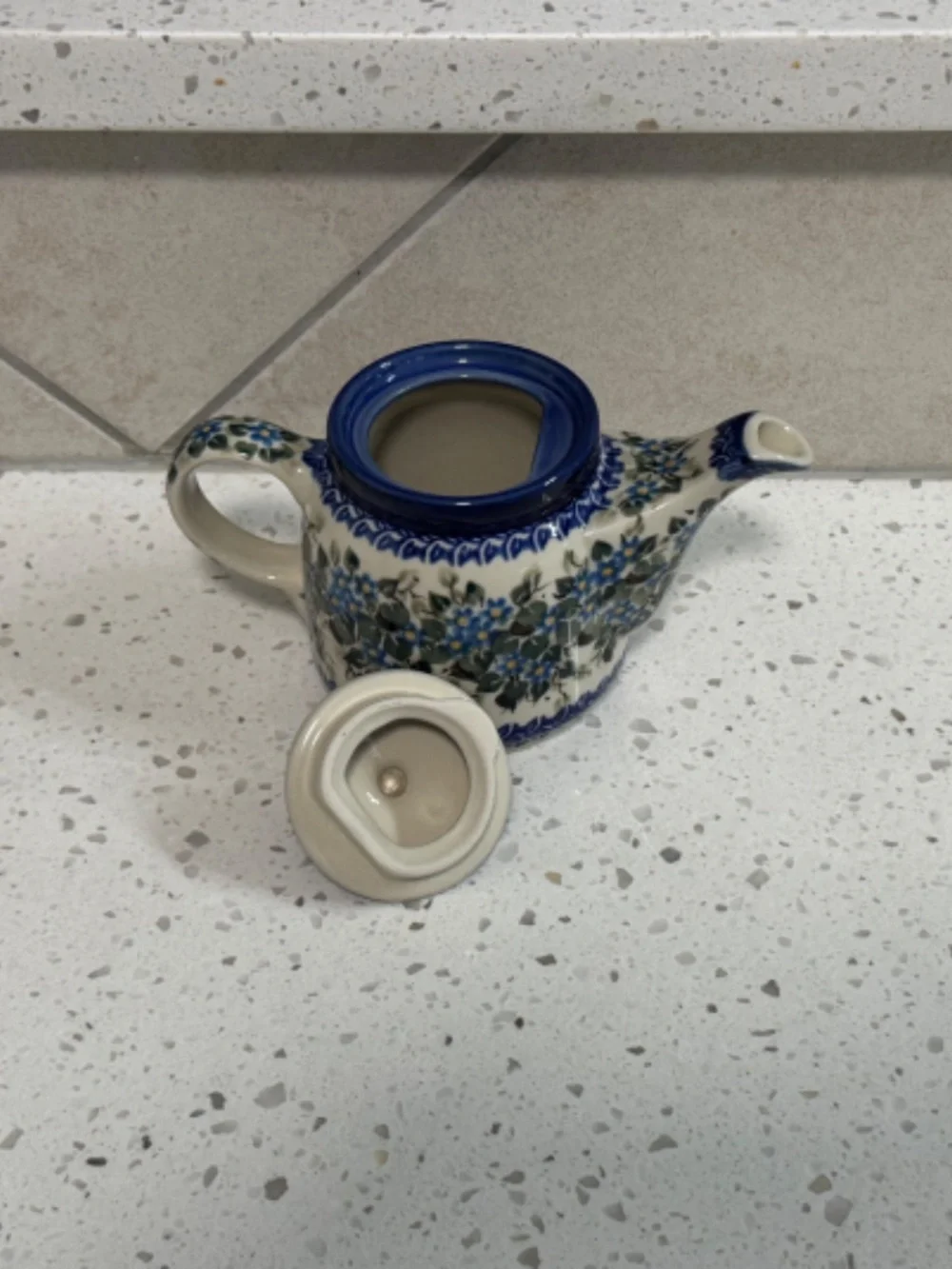 Polish Pottery Unikat Small Teapot